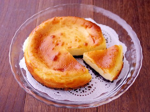 簡単ホットケーキミックス☆酸味の少ないチーズケーキ